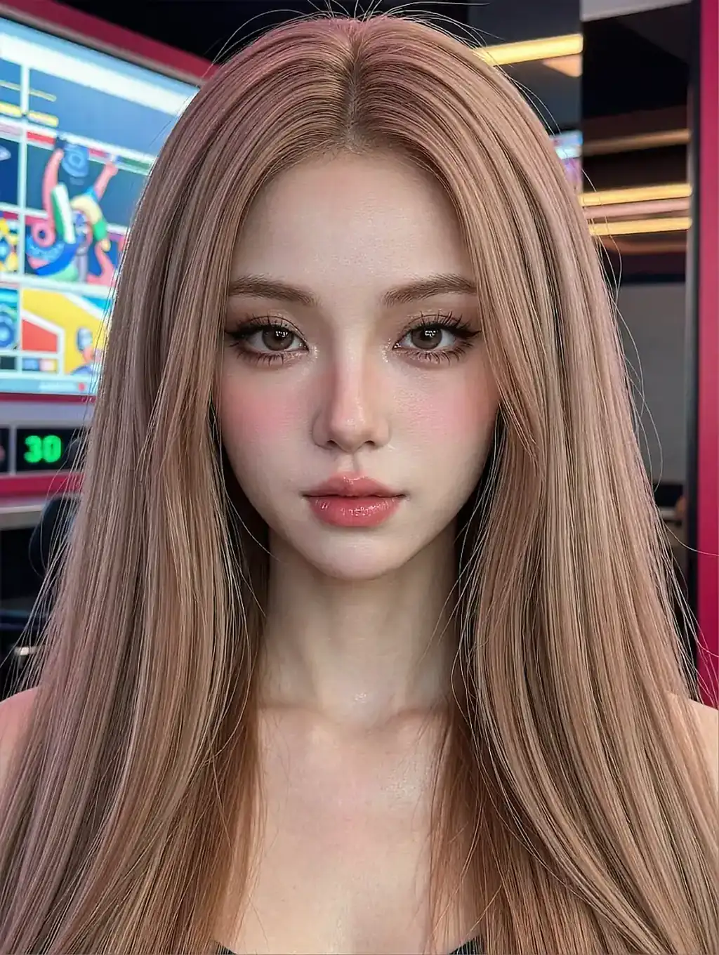 AI character walking down a quiet street at twilight
